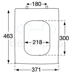 Villeroy en Boch La Belle 9M12S1R1 toiletzitting met deksel wit