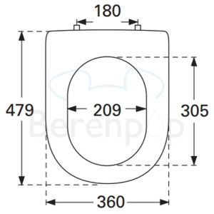 Villeroy en Boch My Nature 9M33S1R1 toiletzitting met deksel wit *niet meer leverbaar*