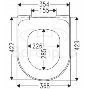 Villeroy en Boch O.Novo 9M38S101 toiletzitting met deksel wit