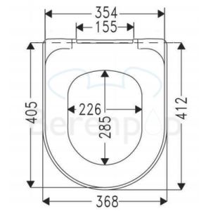 Villeroy en Boch O.Novo 9M406101 toiletzitting met deksel wit