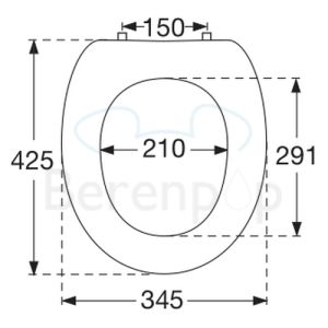 Villeroy en Boch Oblic 88466101 toiletzitting met deksel wit *niet meer leverbaar*