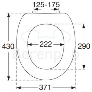 Villeroy en Boch Omnia Classic Vita / O.Novo 88216101 toiletzitting met deksel wit *niet meer leverbaar*