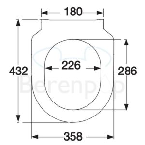 Villeroy en Boch Subway 2.0 Slimseat 9M78S101 toiletzitting met deksel wit