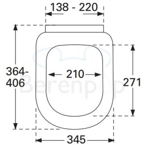 Villeroy en Boch Subway 1.0 Compact 9M66S1R3 toiletzitting met deksel pergamon *niet meer leverbaar*