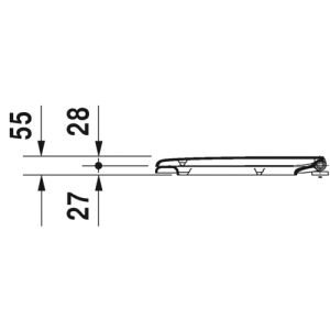 Duravit D-Code 0062090096 toiletzitting met deksel wit