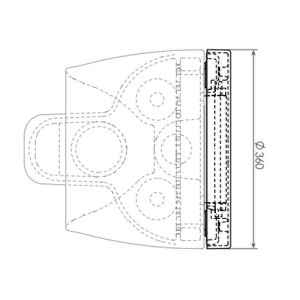 Clou First CL0406030 toiletzitting met deksel (verkorte versie) wit