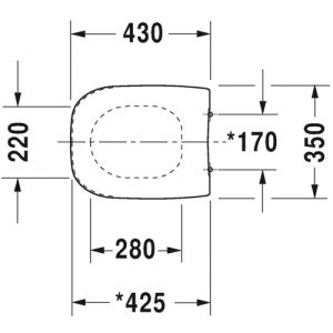 Duravit D-Code compact 0067390099 toiletzitting met deksel wit