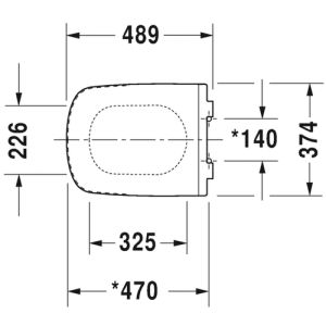 Duravit DuraStyle 0060510000 toiletzitting met deksel wit