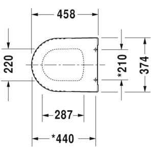 Duravit ME by Starck 0020090000 toiletzitting met deksel wit