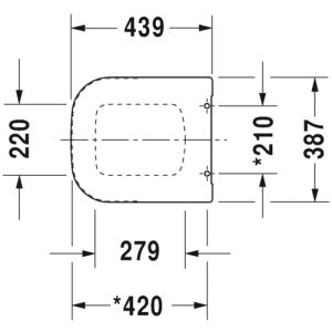 Duravit P3 Comforts 0020490000 toiletzitting met deksel wit *niet meer leverbaar*
