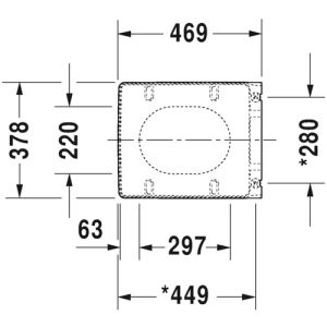 Duravit Vero Air 0022090000 toiletzitting met deksel wit