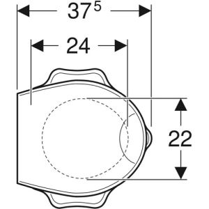 Geberit 300 Kids S8H51110000G turtle design toiletzitting (kinderzitting) met deksel wit *niet meer leverbaar*