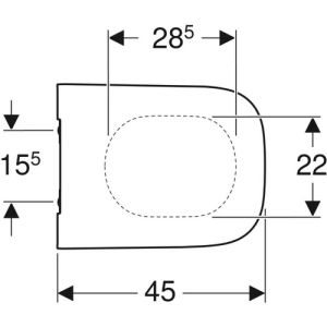 Geberit Smyle Square 500687011 toiletzitting met deksel wit