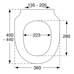 Pressalit 300 Slim 1014000-DG6999 toiletzitting met deksel wit