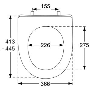 Pressalit Objecta D Pro 998111-DH4999 toiletzitting met deksel zwart polygiene