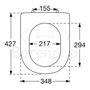 Villeroy en Boch Magnum 99506109 toiletzitting met deksel pergamon *niet meer leverbaar*