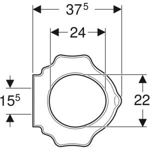 Geberit 300 Kids 573370000 turtle design toiletzitting (kinderzitting) zonder deksel wit (OUTLET)