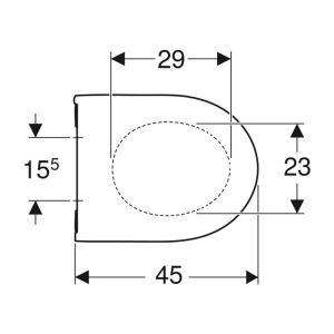 Geberit Acanto 502.719.01.1 toiletzitting met deksel wit
