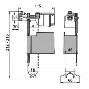 Plieger 0702100 universele vlotterkraan 510