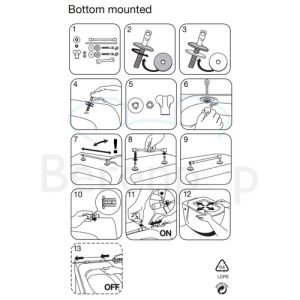 Villeroy en Boch (Omnia) Architectura / O.Novo / Subway 9M636101 toiletzitting zonder deksel wit