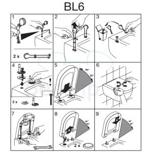 Pressalit Sway D 934000-BL6999 toiletzitting met deksel wit