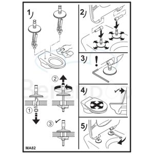 Villeroy en Boch (Omnia) Architectura 9M606101 toiletzitting met deksel wit