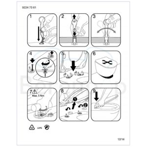 Villeroy en Boch (Omnia) Architectura Slimseat 9M81S101 toiletzitting met deksel wit