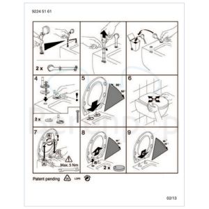 Villeroy en Boch Aveo New Generation 9M57S1R1 toiletzitting met deksel wit