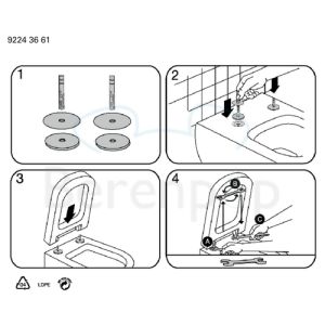 Villeroy en Boch Joyce 9M52S101 toiletzitting met deksel wit