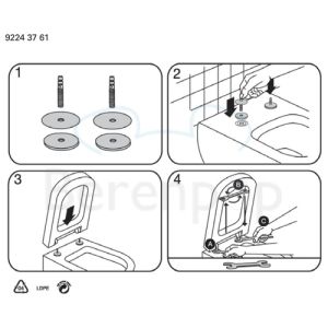 Villeroy en Boch Joyce Slimseat 9M62S1R3 toiletzitting met deksel pergamon *niet meer leverbaar*