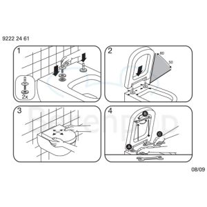 Villeroy en Boch La Belle 9M12S1R1 toiletzitting met deksel wit