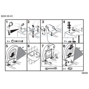 Villeroy en Boch La Belle 9M32S1R1 toiletzitting met deksel wit *niet meer leverbaar*