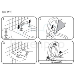 Villeroy en Boch My Nature 9M33S1R1 toiletzitting met deksel wit *niet meer leverbaar*