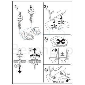 Villeroy en Boch O.Novo 9M38S101 toiletzitting met deksel wit