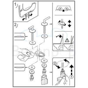 Villeroy en Boch O.Novo 9M396101 toiletzitting met deksel wit