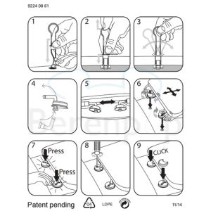 Villeroy en Boch Omnia Architectura Compact 9M66E101 toiletzitting met deksel wit