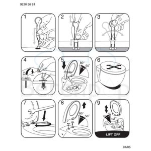 Villeroy en Boch Omnia Architectura Compact 9M66S201 toiletzitting met deksel wit