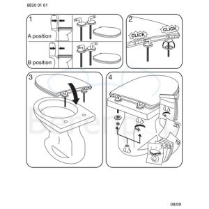 Villeroy en Boch Omnia Pro / O.Novo 88206101 toiletzitting (kinderzitting) met deksel wit *niet meer leverbaar*