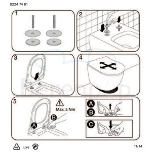 Villeroy en Boch Subway 2.0 Slimseat 9M78S101 toiletzitting met deksel wit