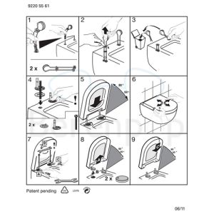 Villeroy en Boch Subway 1.0 Compact 9M66S1R3 toiletzitting met deksel pergamon *niet meer leverbaar*
