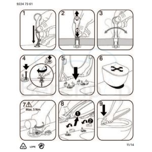 Villeroy en Boch Subway Slimseat 9M65S101 toiletzitting met deksel wit