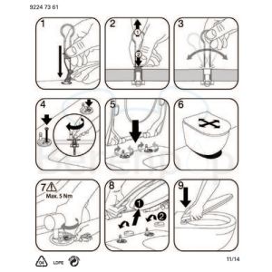 Villeroy en Boch Subway Slimseat 9M65S1R3 toiletzitting met deksel pergamon *niet meer leverbaar*