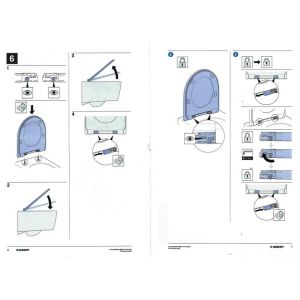 Geberit 244.626.00.1 EasyMount set scharnierdempers voor SC QR wc-zittingen