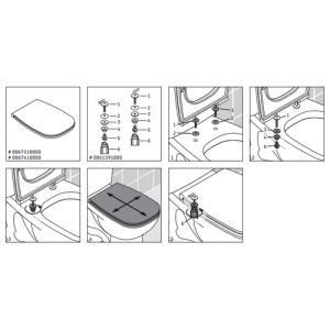 Duravit D-Code 0067410000 toiletzitting met deksel wit