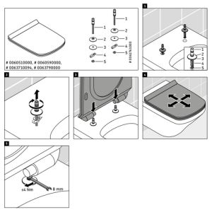 Duravit DuraStyle 0060510000 toiletzitting met deksel wit
