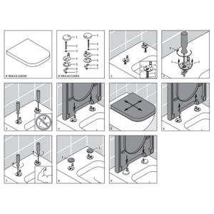 Duravit Happy D.2 0064510000 toiletzitting met deksel wit *niet meer leverbaar*