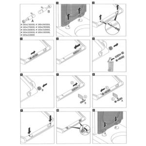 Duravit Happy D.2 1004230000 softclose cilinder voor toiletzitting Happy D.2 006459 (set van 2)