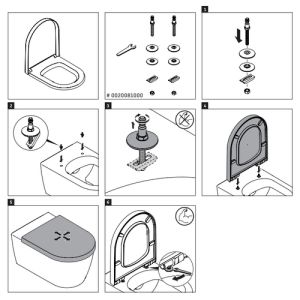 Duravit P3 Comforts 0020390000 toiletzitting met deksel wit *niet meer leverbaar*