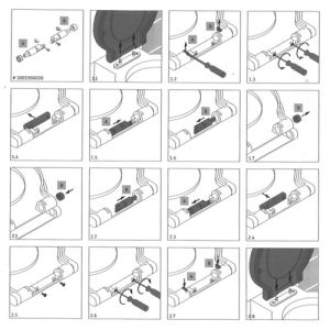 Duravit Starck 1 1003350000 softclose cilinder voor toiletzitting Starck 1 006588 (set van 2)