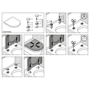 Duravit Starck 3 0067790000 toiletzitting met deksel wit